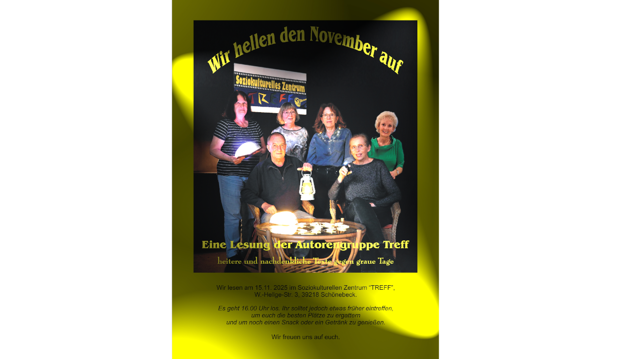 Wir hellen den November auf – Lesung der Schreibwerkstatt