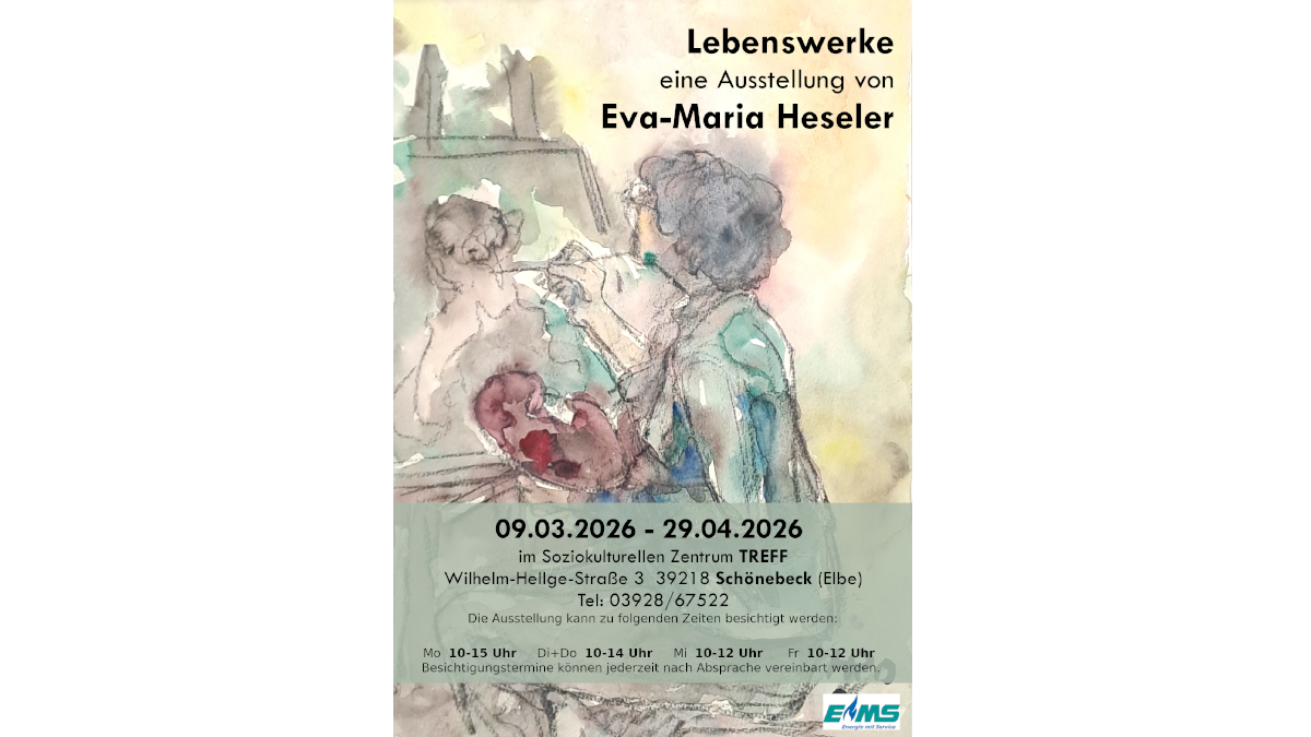 Ausstellung „Lebenswerke“ von Eva-Maria Heseler